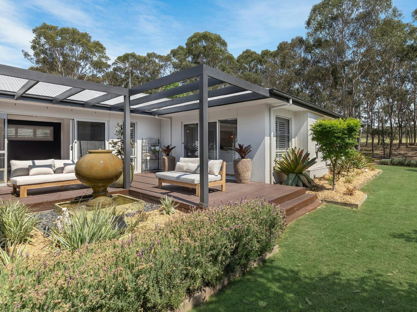 Hunter Dreaming outdoor lounge area