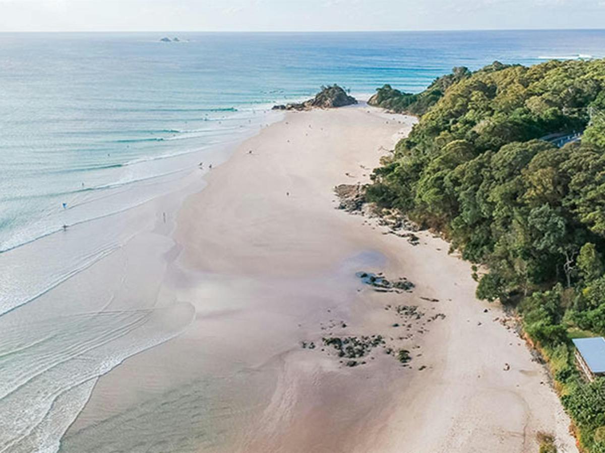Aerial view of Imeson Cottage positioned right next to the beach. Photo: Sera Wright/DPIE.