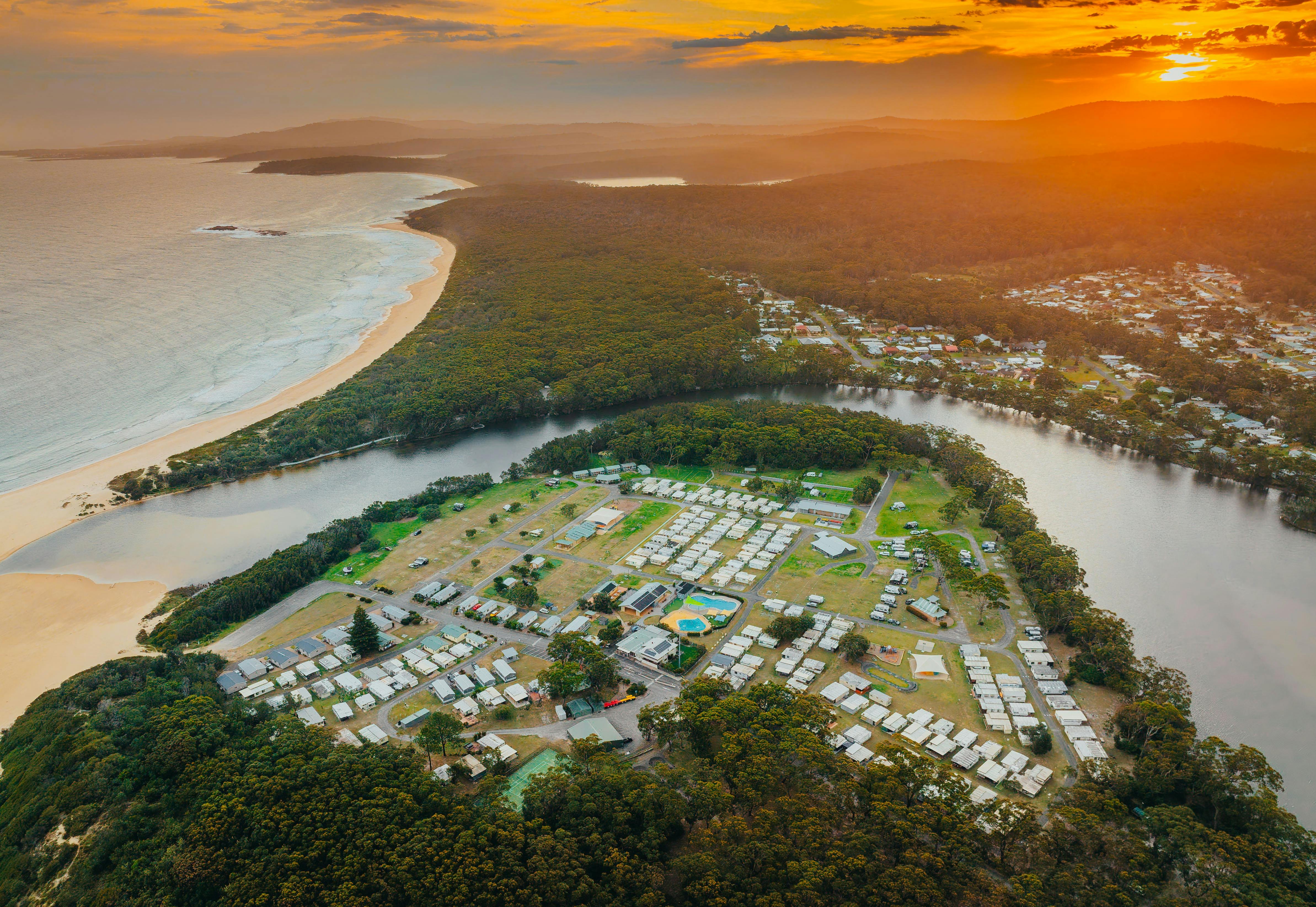 Holiday Haven Lake Tabourie Aerial