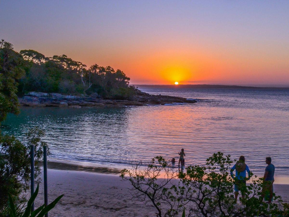 Sunset at Honeymoon Bay.