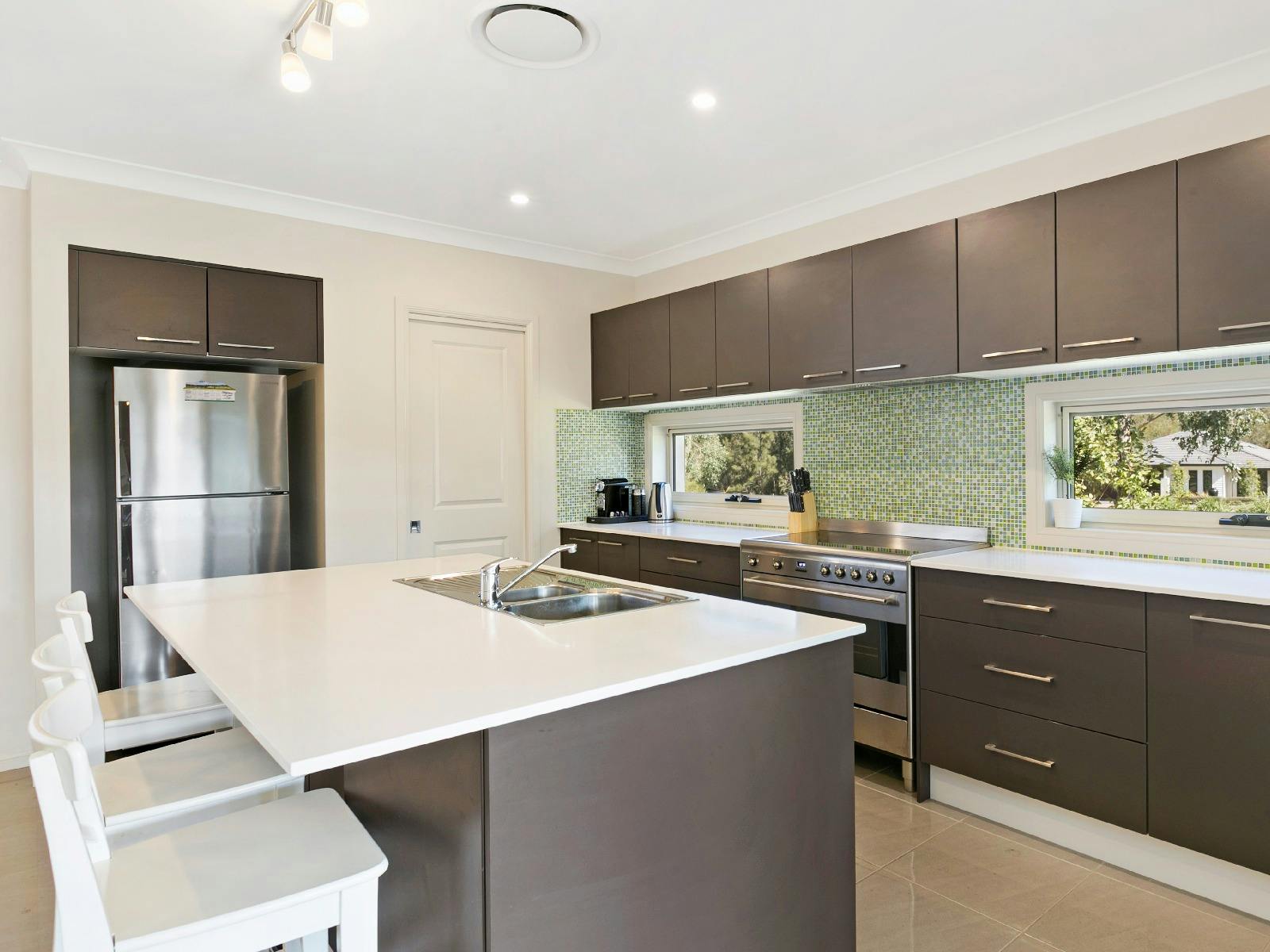 Vino E Golf kitchen area