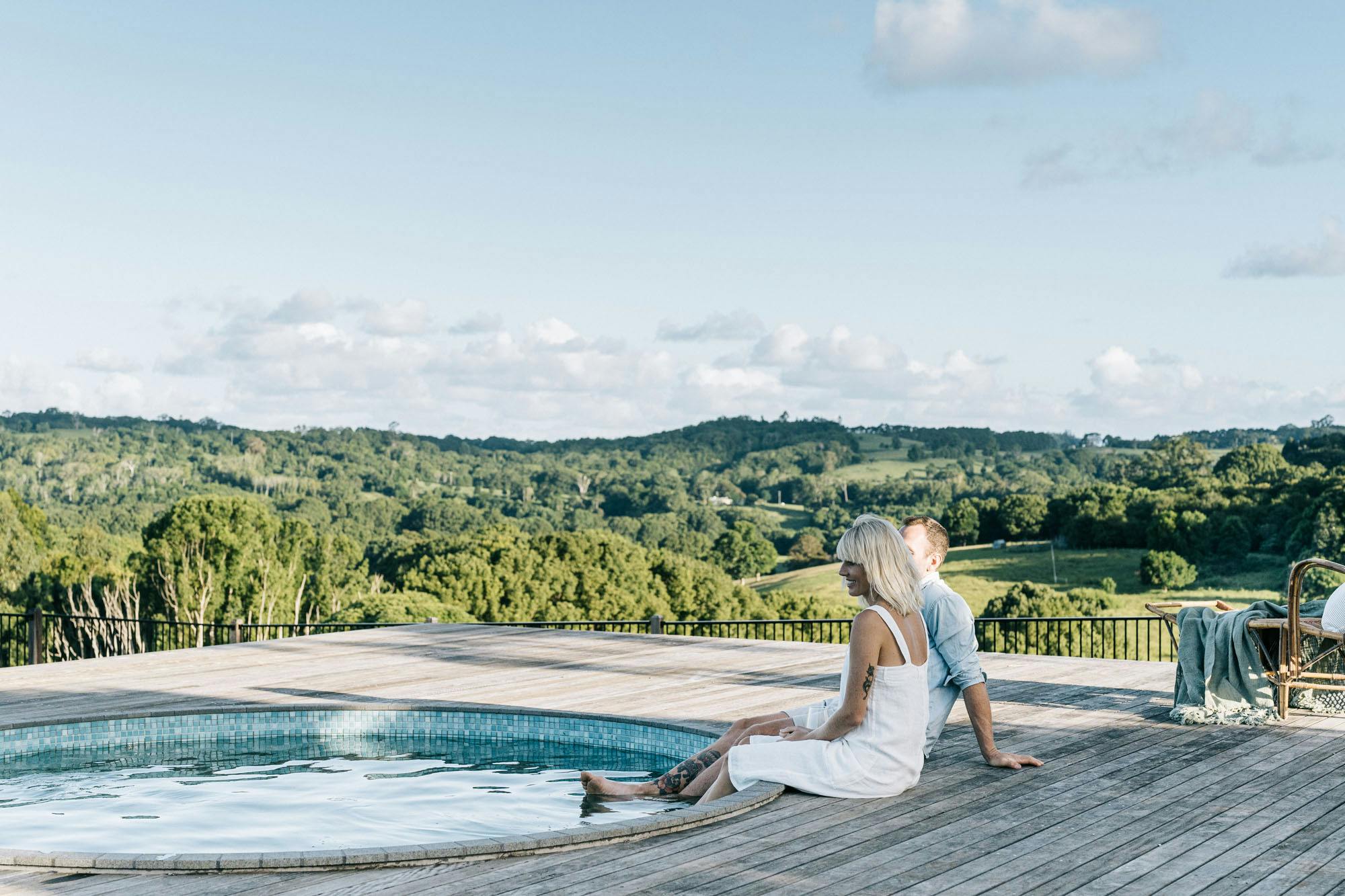 Sit on our pool deck and gaze out to the beautiful rural vistas
