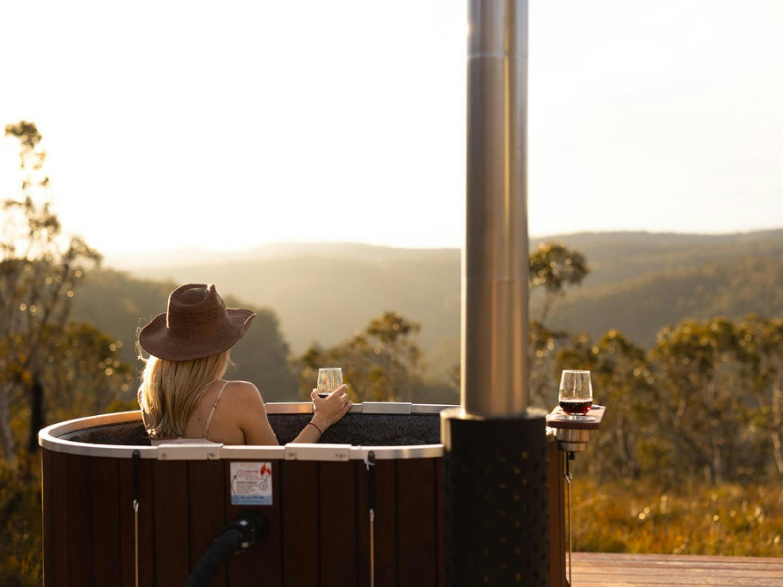 Hot tub with views
