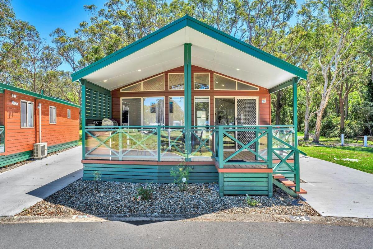 Deluxe Park View Cabin Exterior