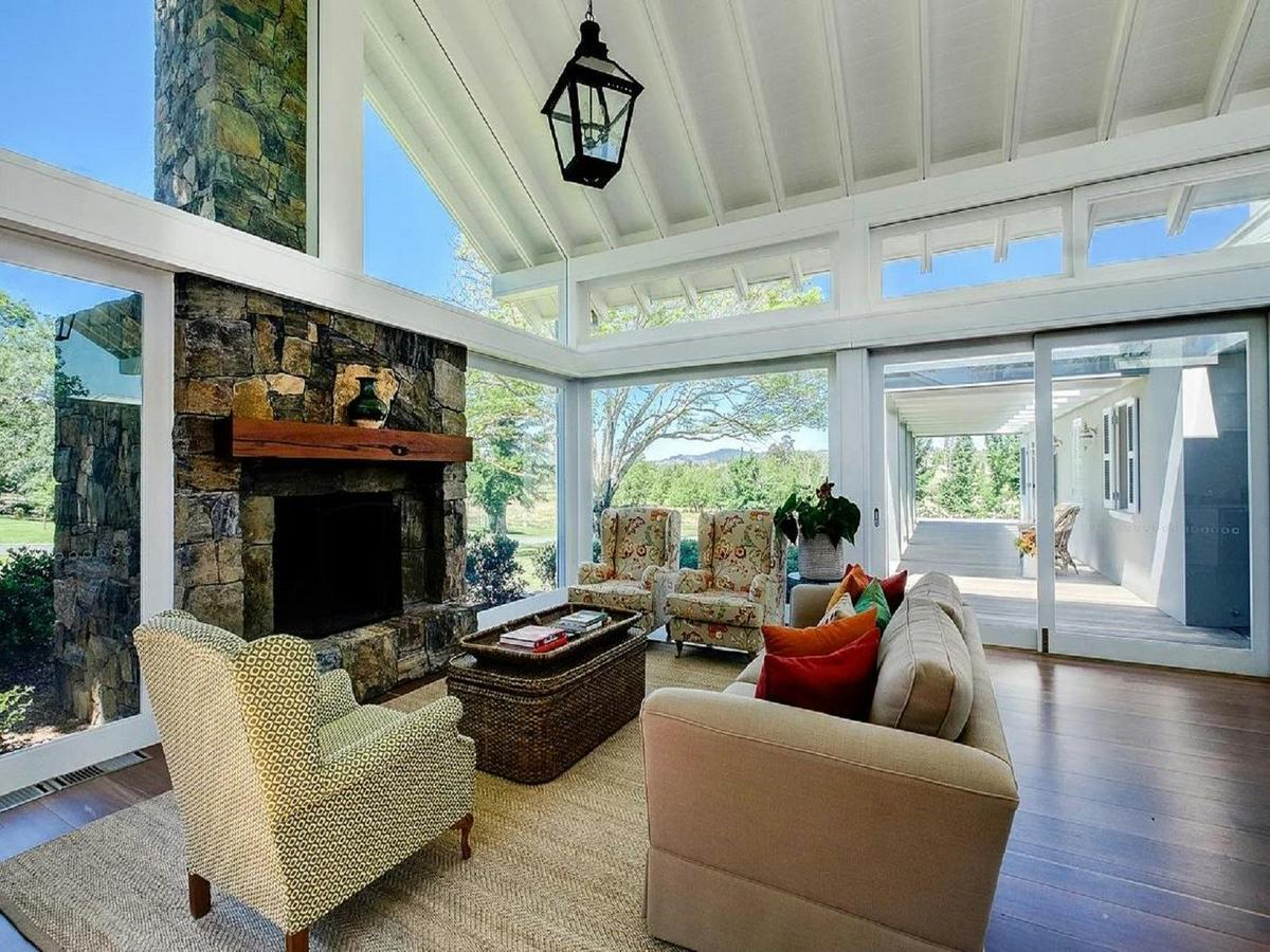 The Homestead Lounge by the Fireplace