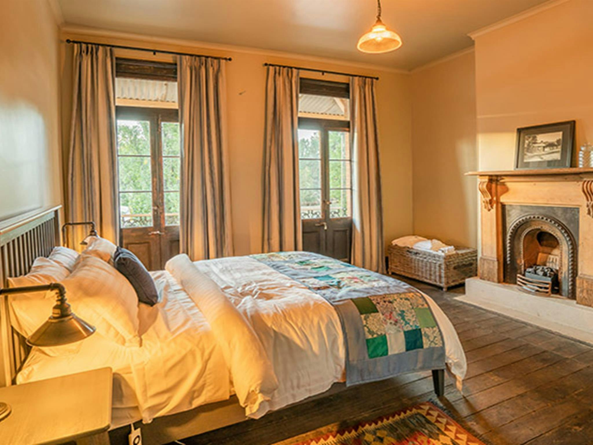 Bedroom in Hosies accommodation, Hill End Historic Site. Photo: J Spencer/OEH