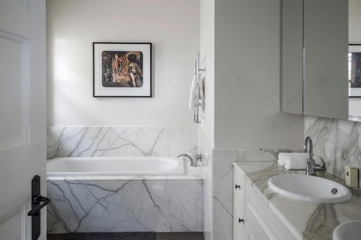 Luxurious marble bathroom