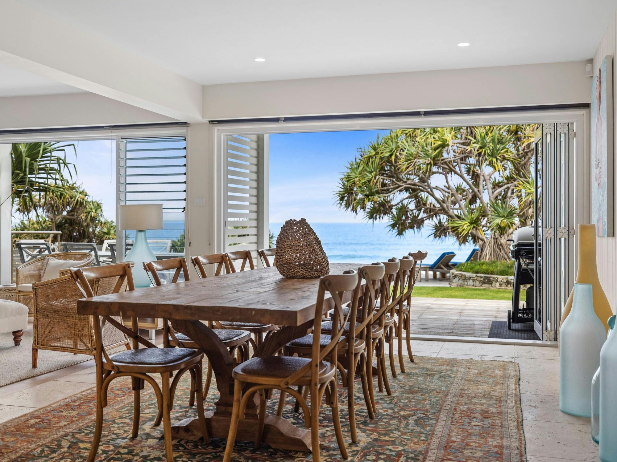 Dining and ocean views