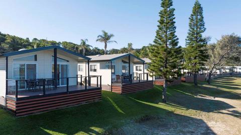 2 Bedroom Waterfront Spa Cabin Exterior