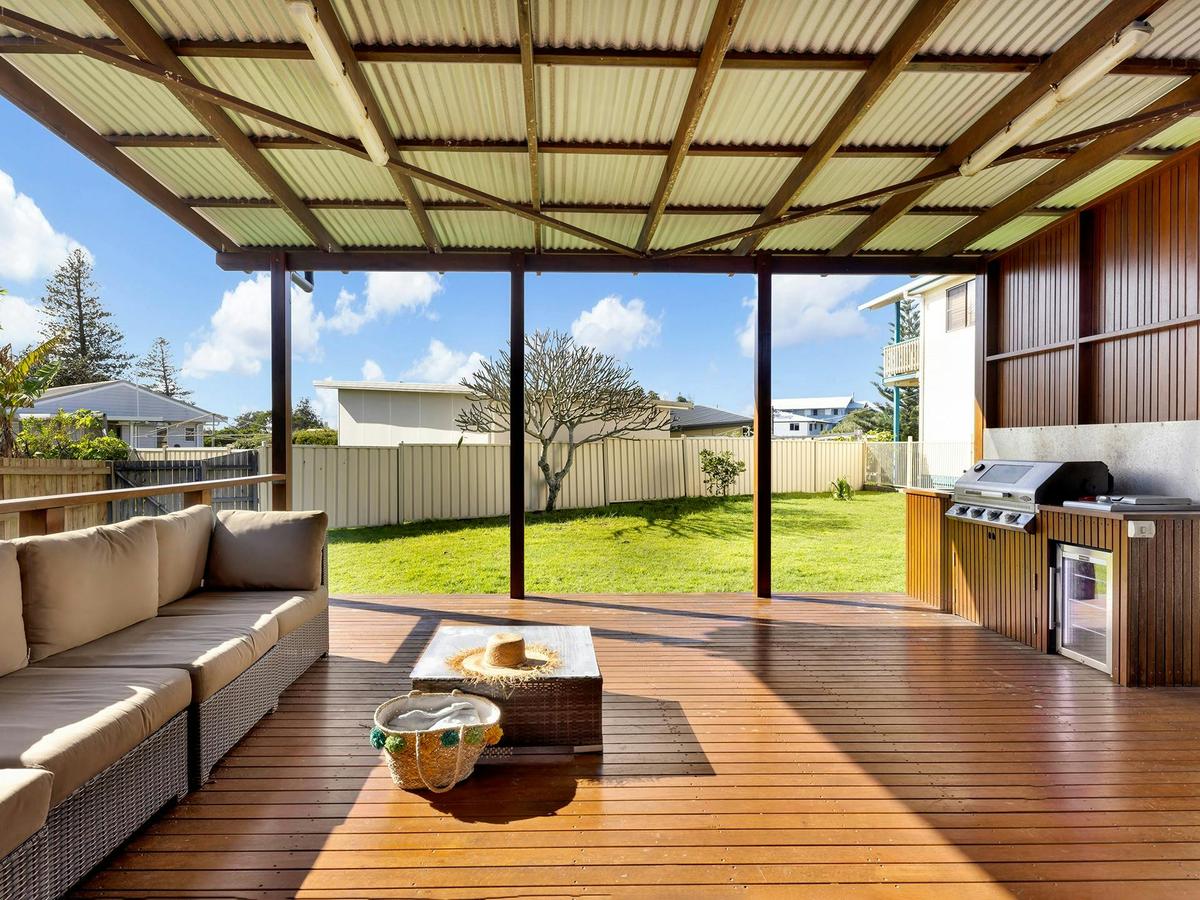 Back deck and outdoor kitchen