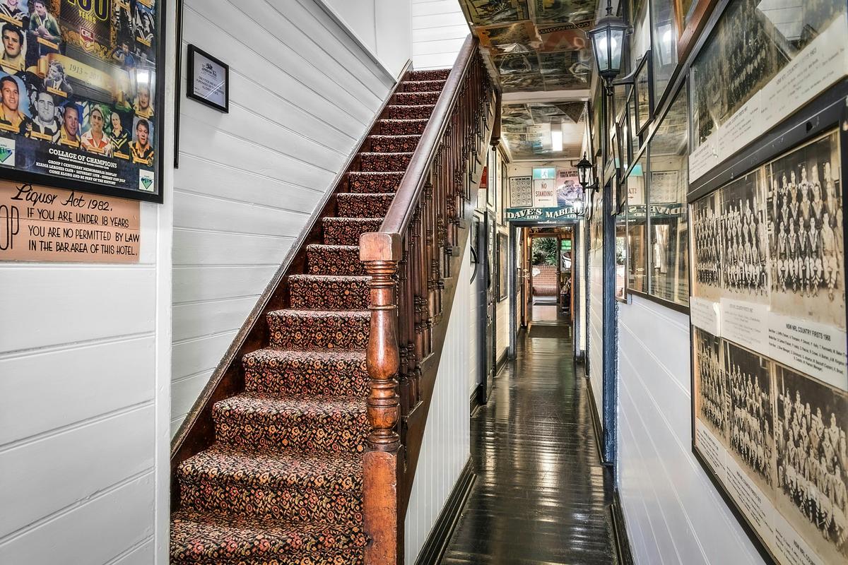 Stairs to Pub Accommodation