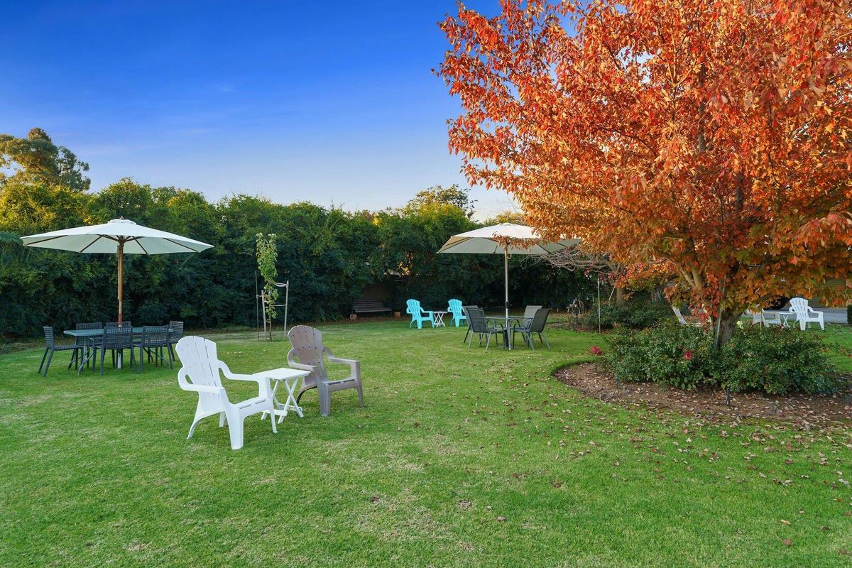 Large grass & garden area outside our rooms for all to enjoy