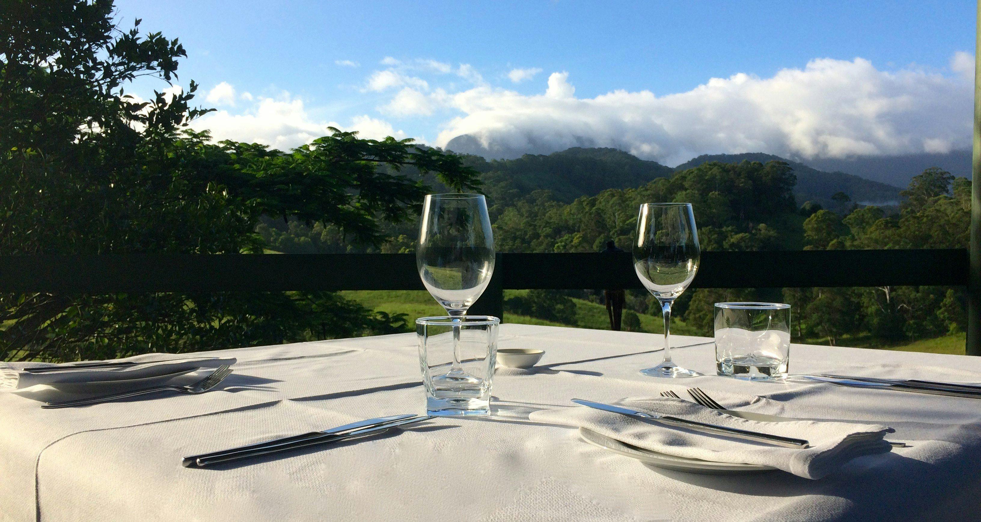 Gazebo Dining at Hillcrest Mountain View Retreat