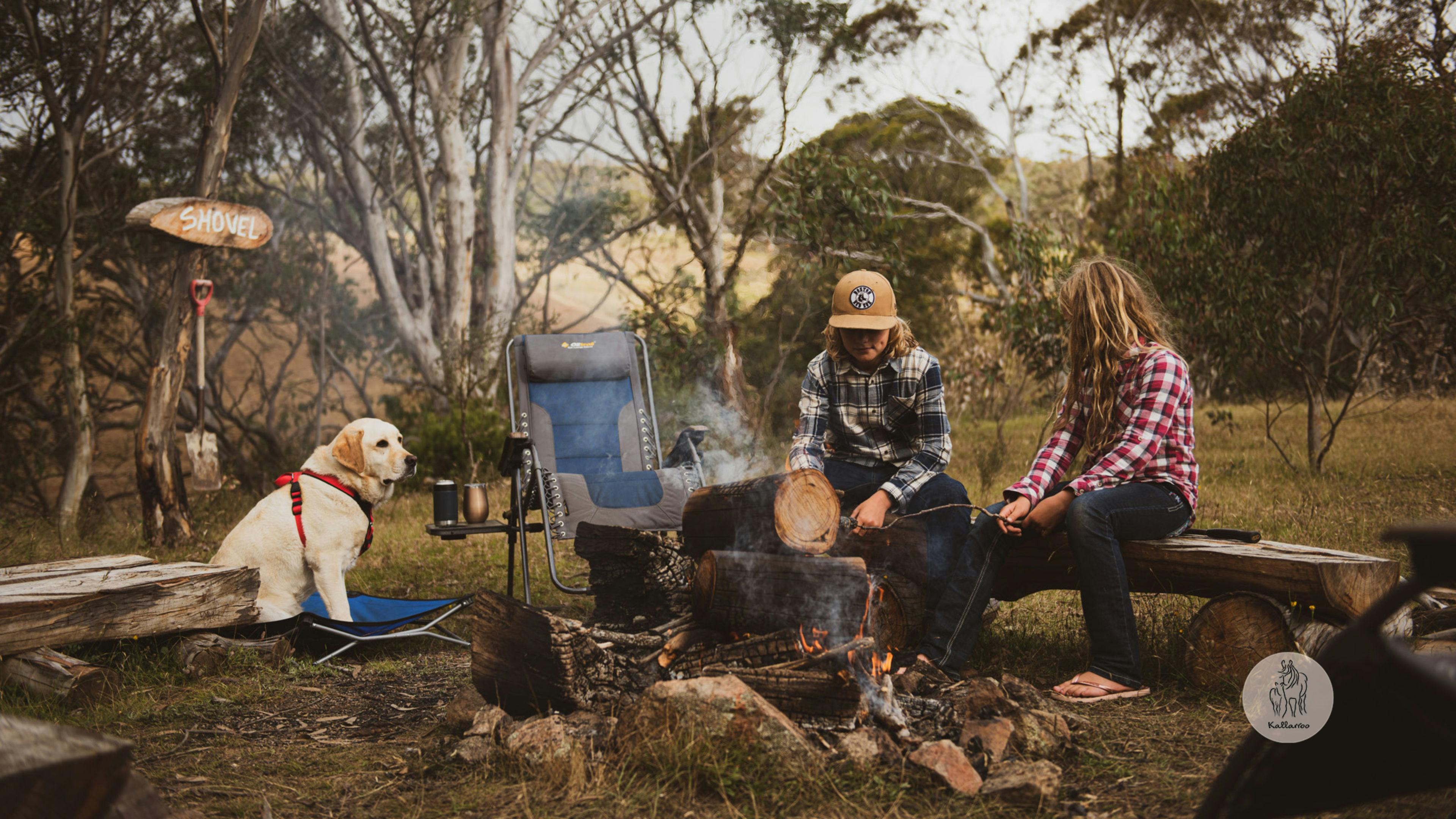 Marshmallow on the fire