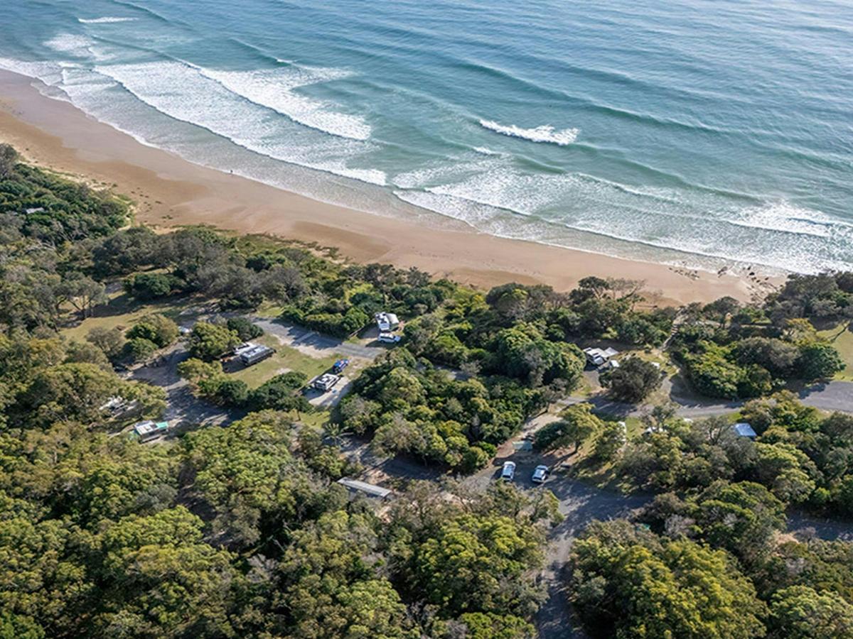 Aerial view of Illaroo campground and Illaroo-Sandon Beach. Credit: John Spencer &copy; DCCEEW