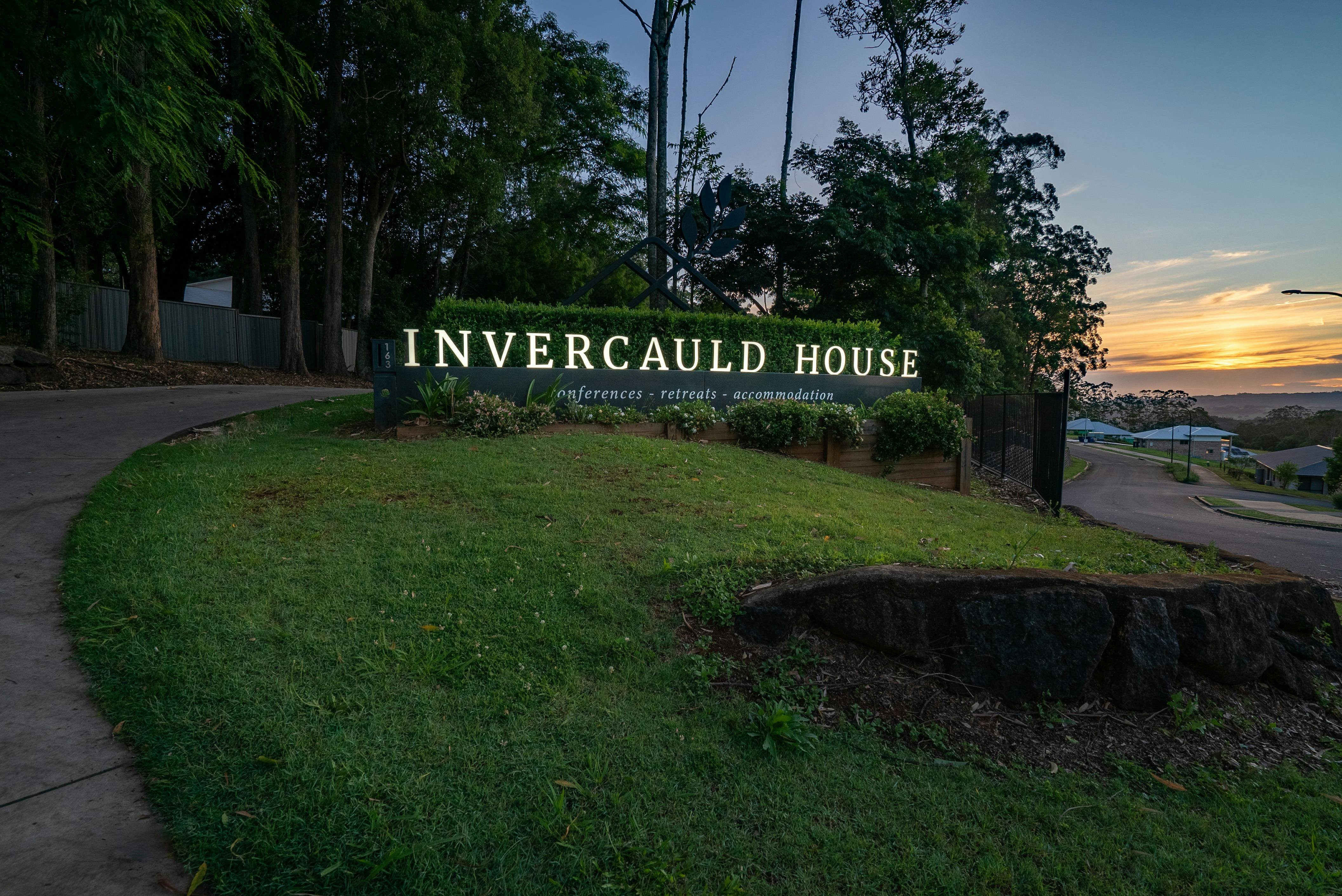 front of the building