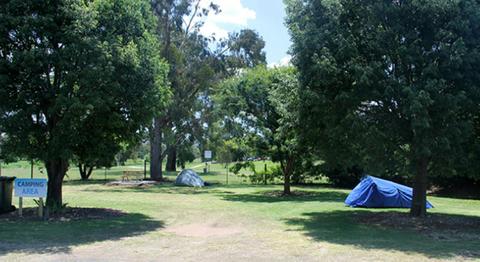 unpowered camping area