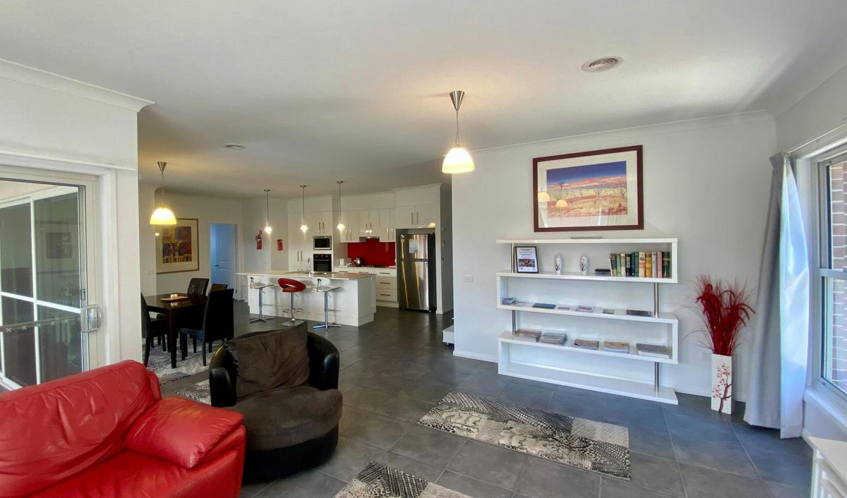 open plan living and dining