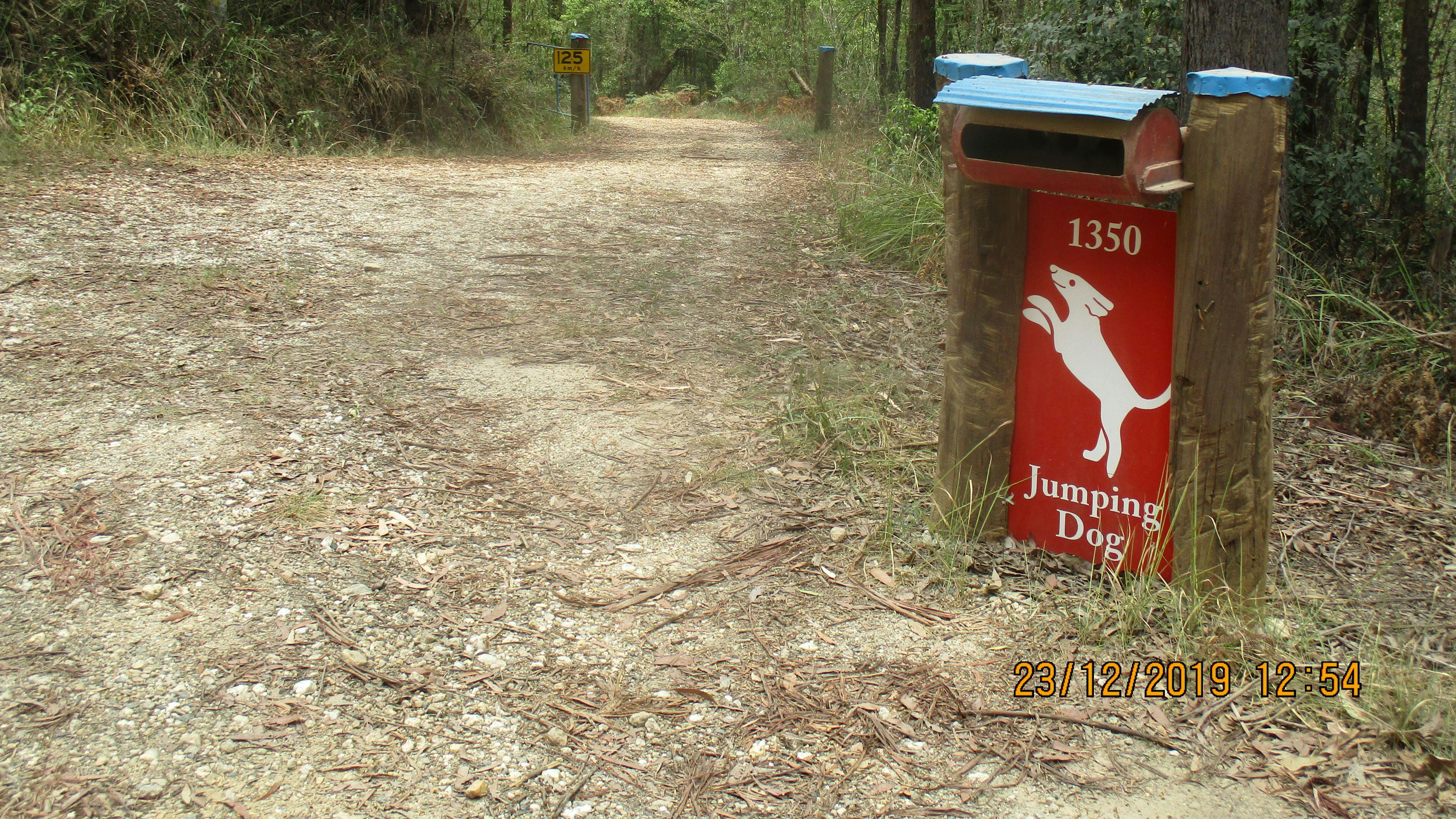 look for this sign on the road