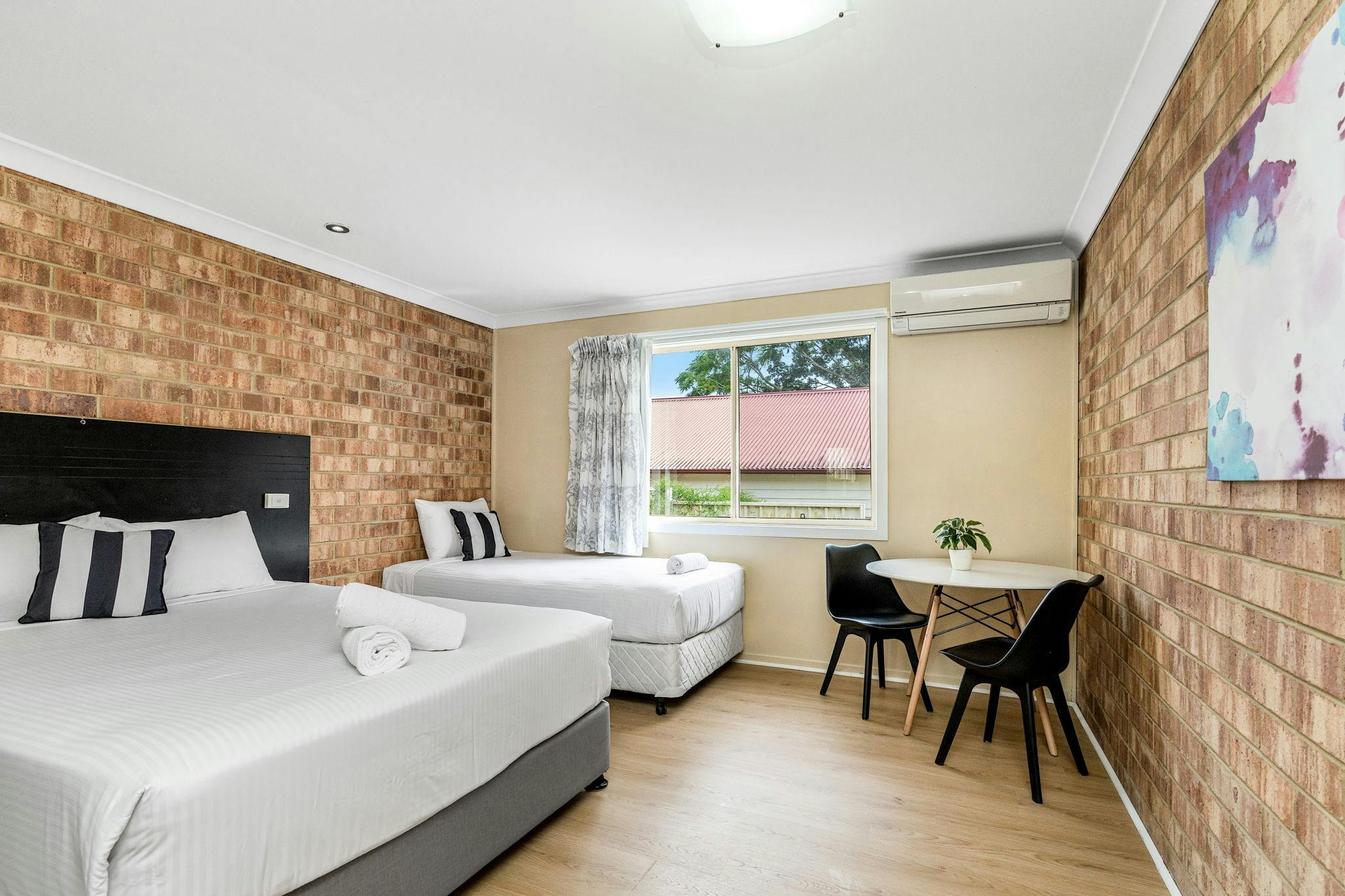 Beautiful double motel room