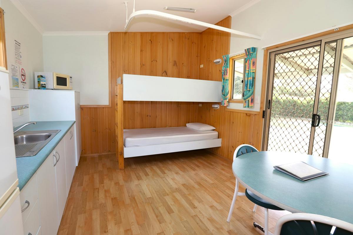 Standard Cabin - living area and bunks