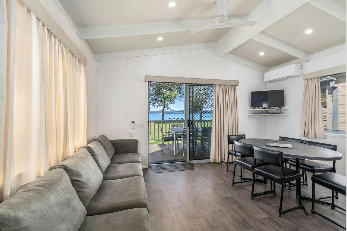 2 Bedroom Accessible Deluxe Beachfront Villa Living