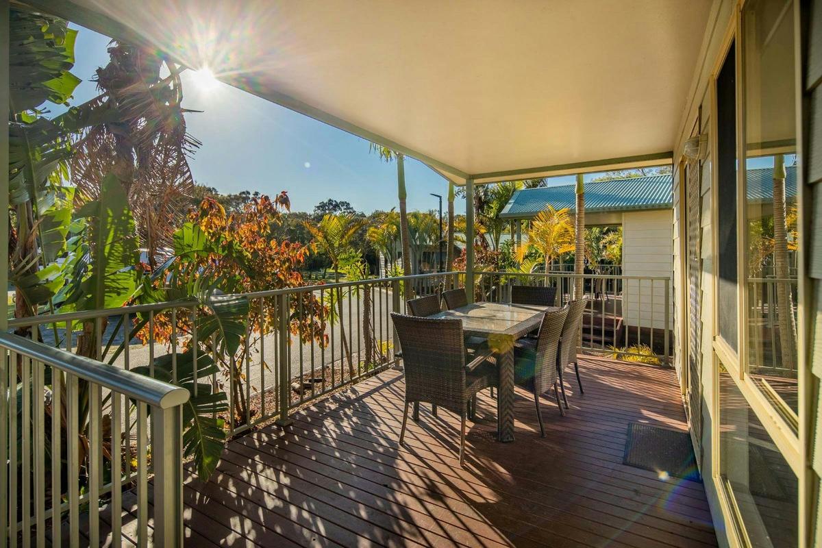 Family Spa Cabin Deck