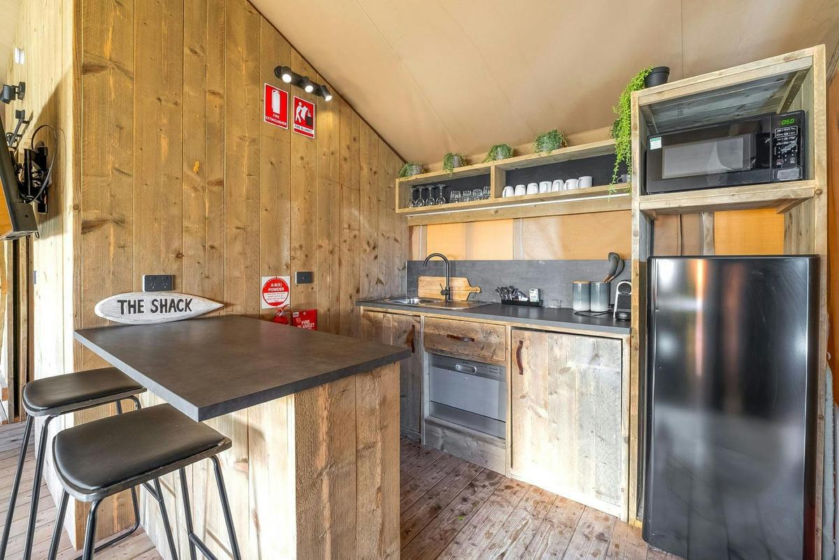 Luxury Family Tent Kitchen