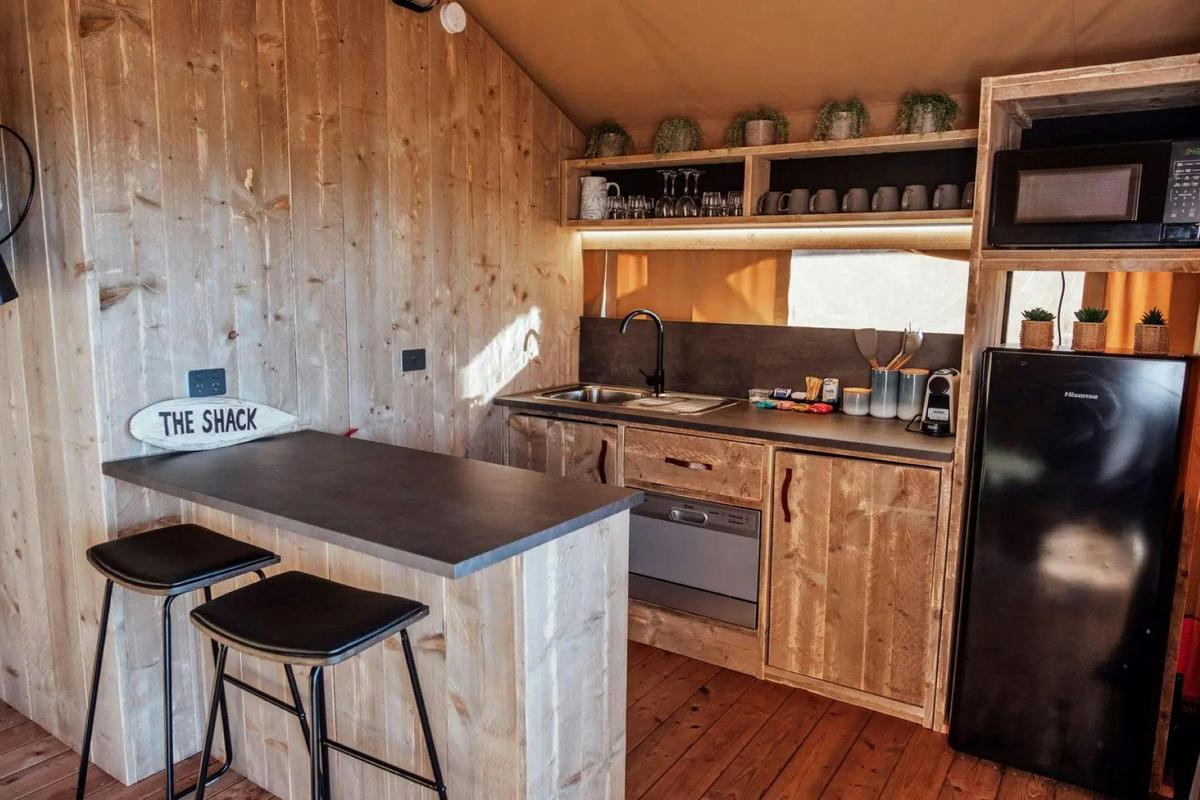 Luxury Family Tent Kitchen