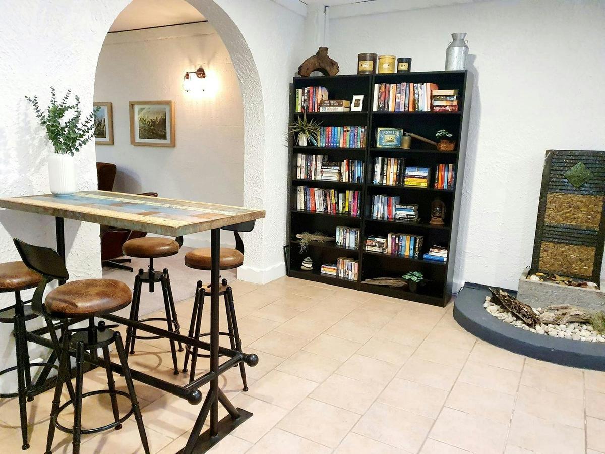 Resort library and games room area