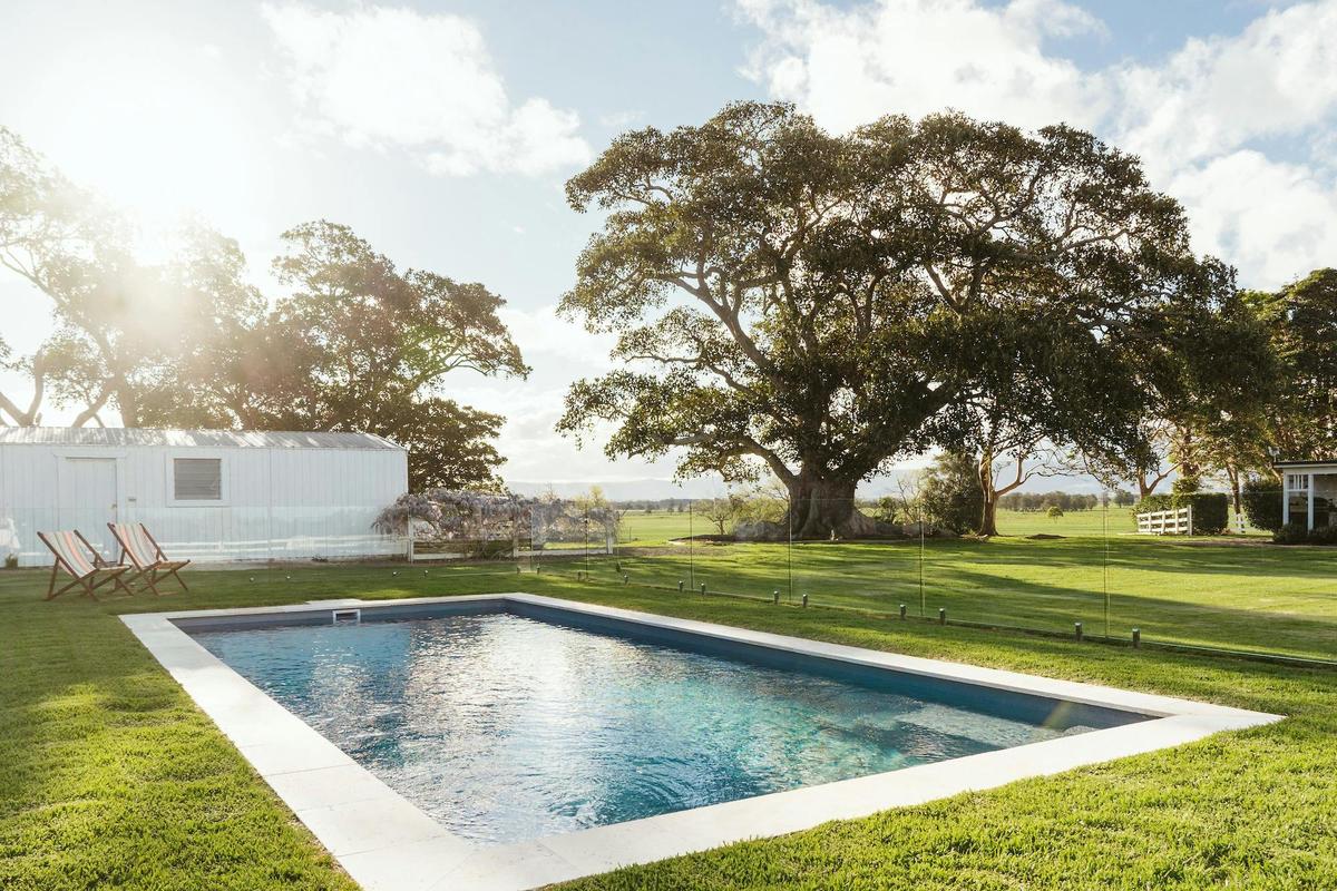 Private heated pool