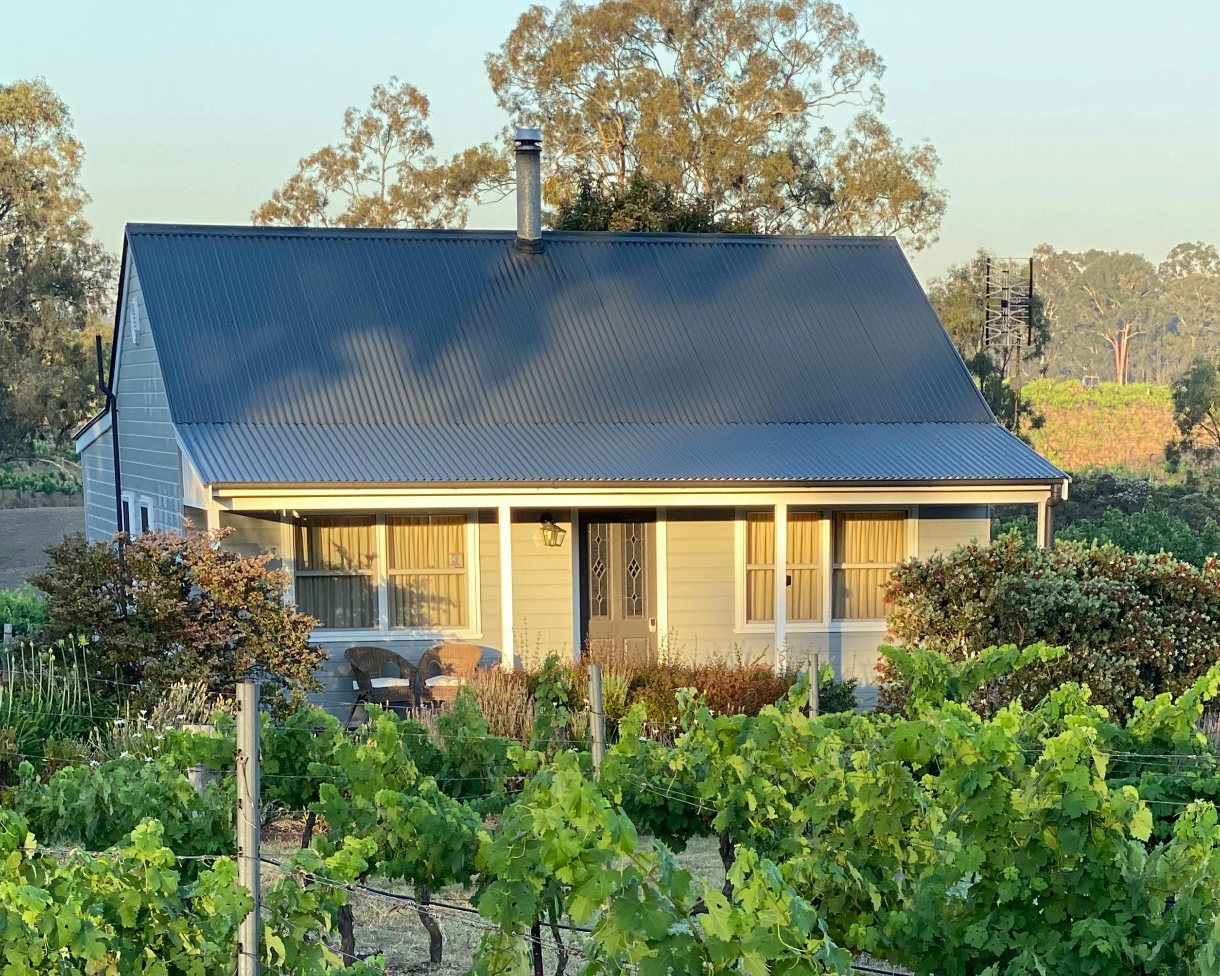 Cabernet Cottage set amongst the vines in our family owned winery in the Heart of the Hunter Valley