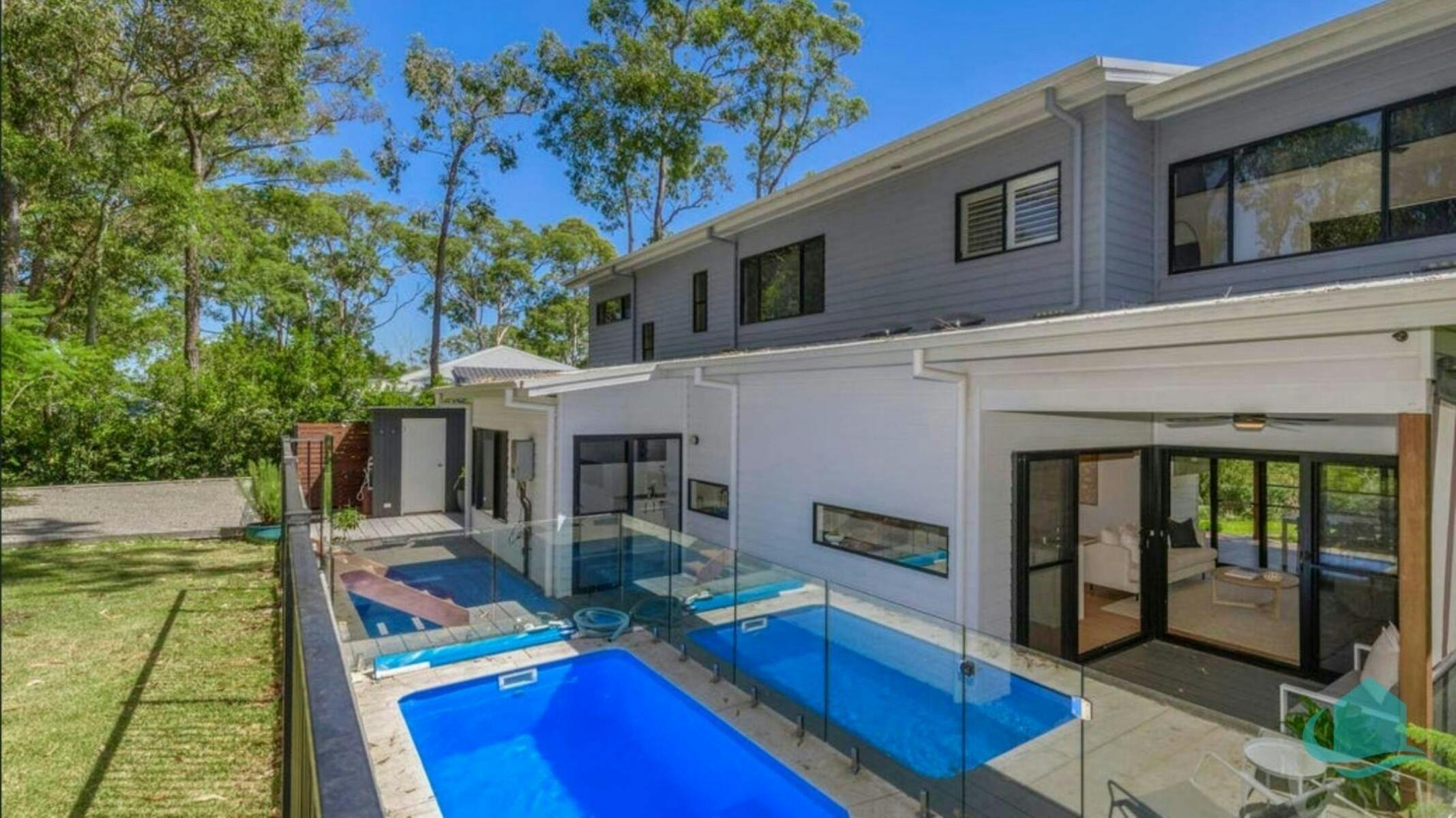 Pool in bushland setting