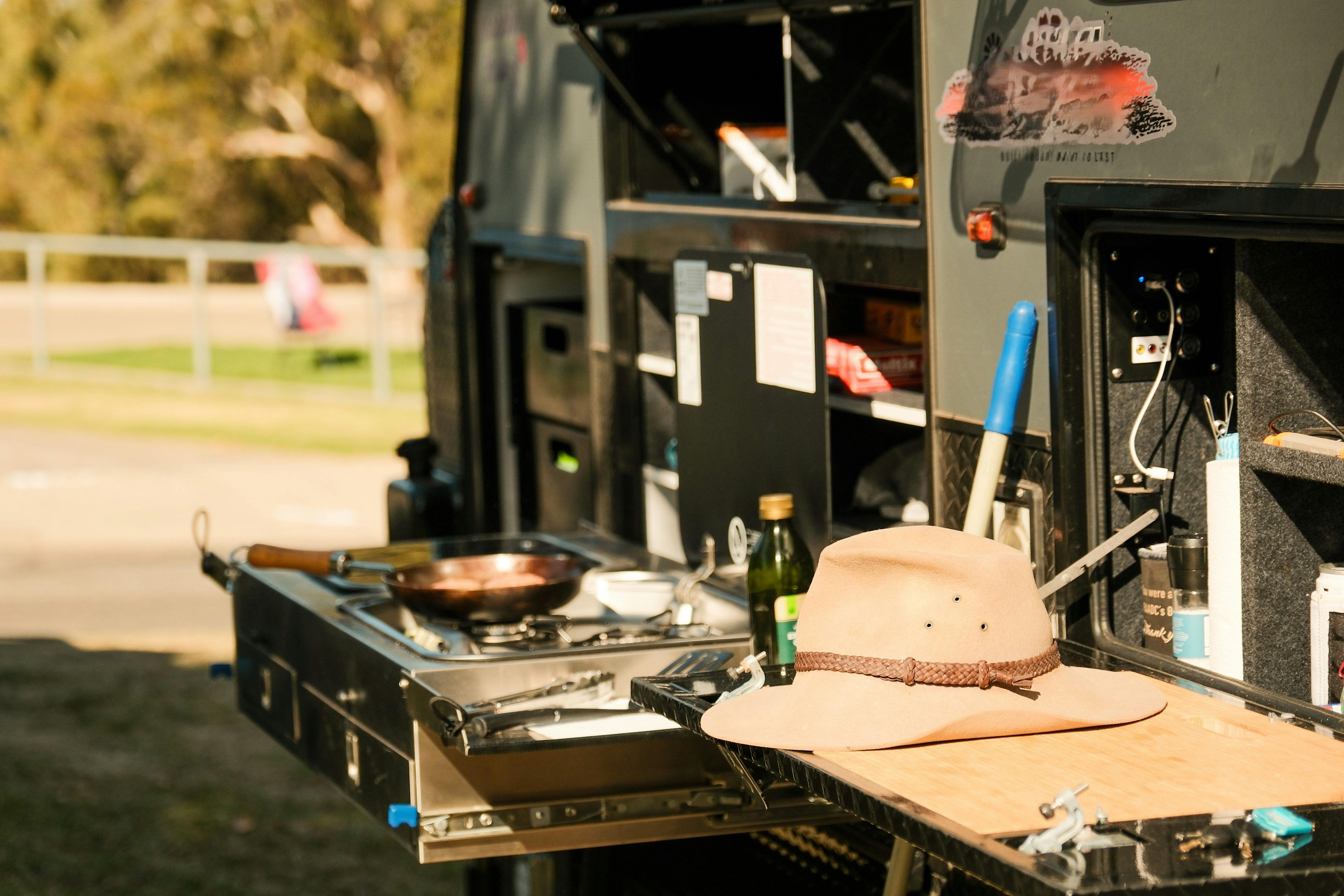 Caravan camping at Lake Talbot Tourist Park Narrandera