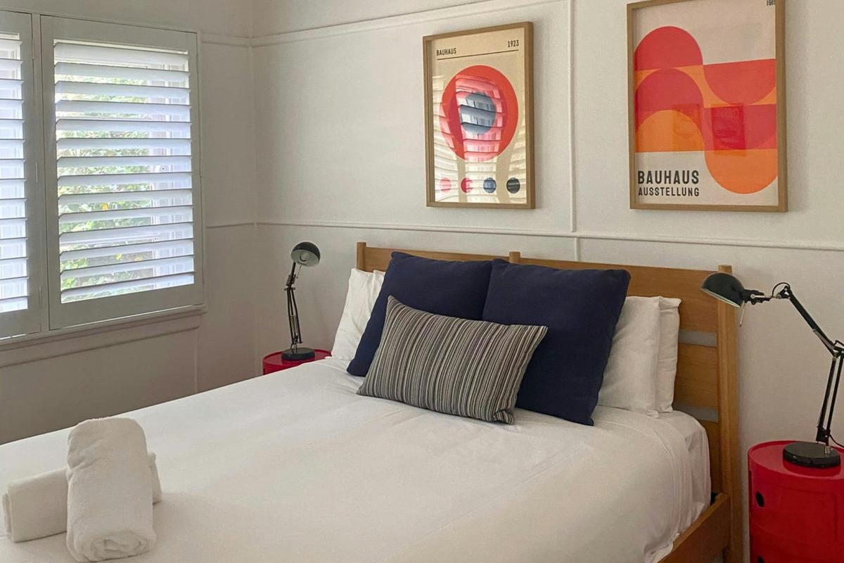 Master bedroom includes a private ensuite bathroom and combined washer dryer.