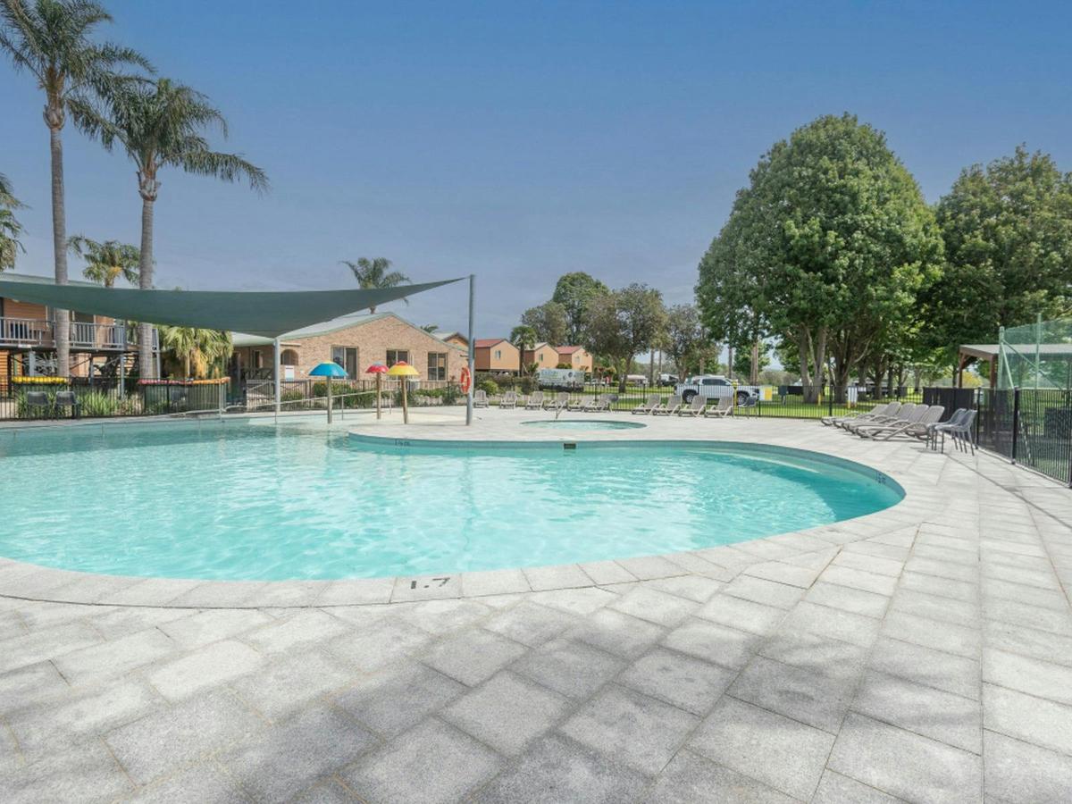 Resort-style pool fun at Moruya Holiday Park on the NSW South Coast.