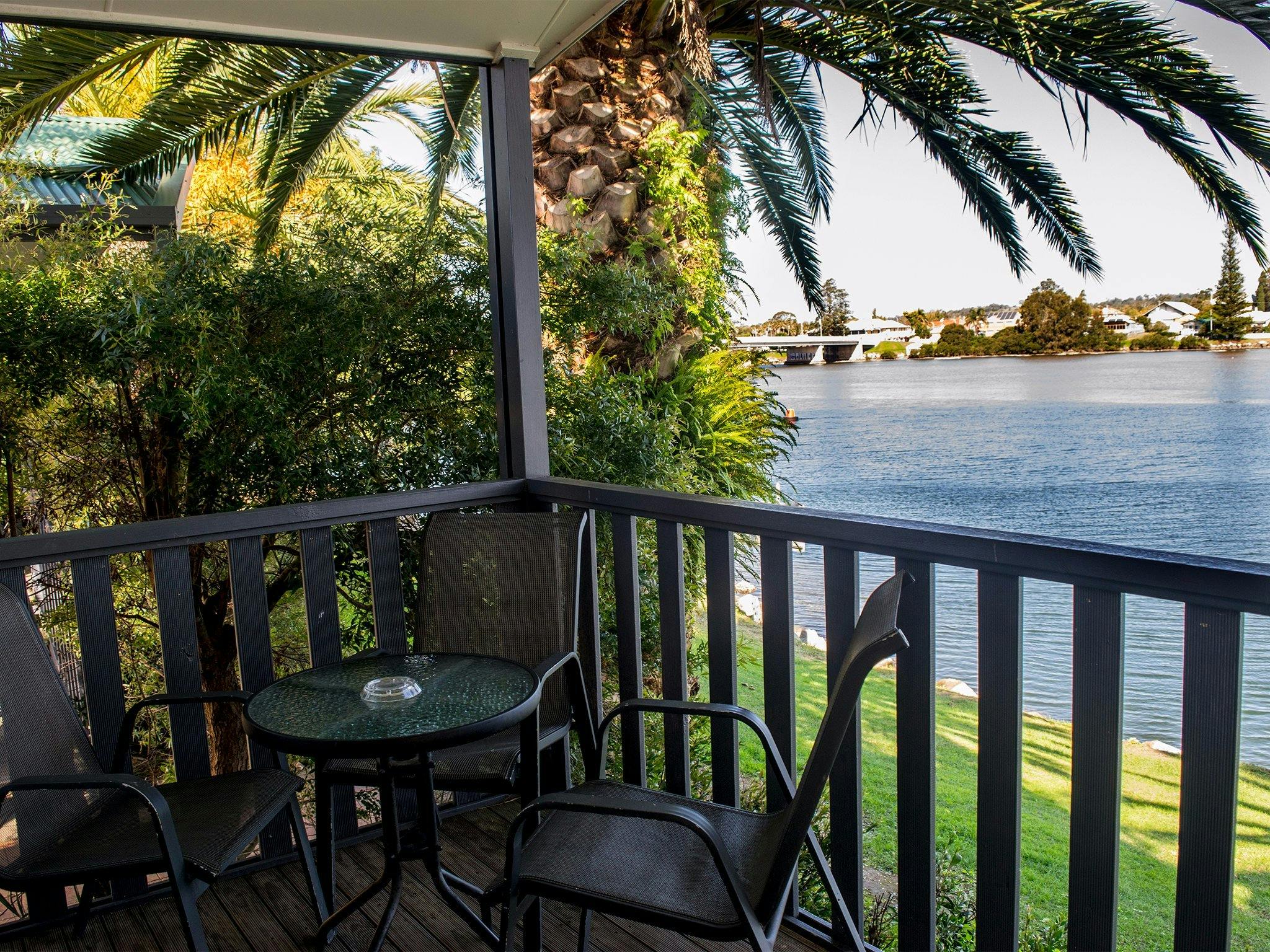 Riverside Villa - view from your deck!