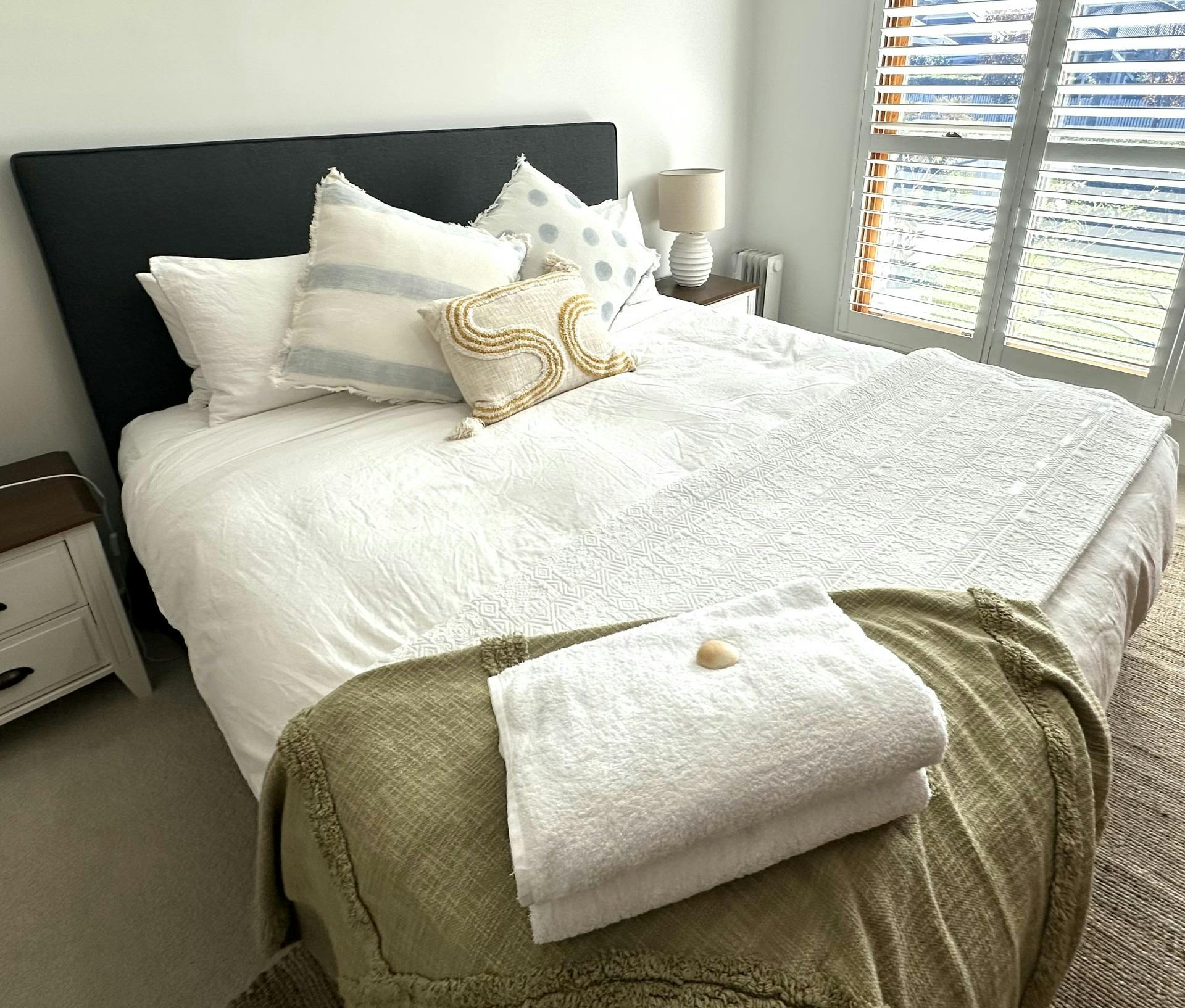 Primary Bedroom with King Bed & TV