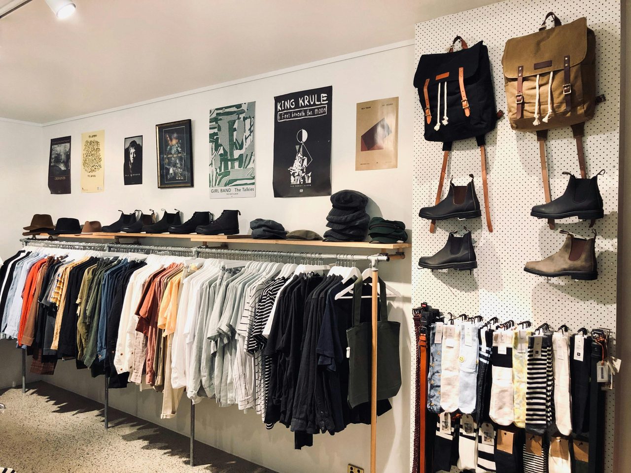 mens apparel display in-store at Abicus