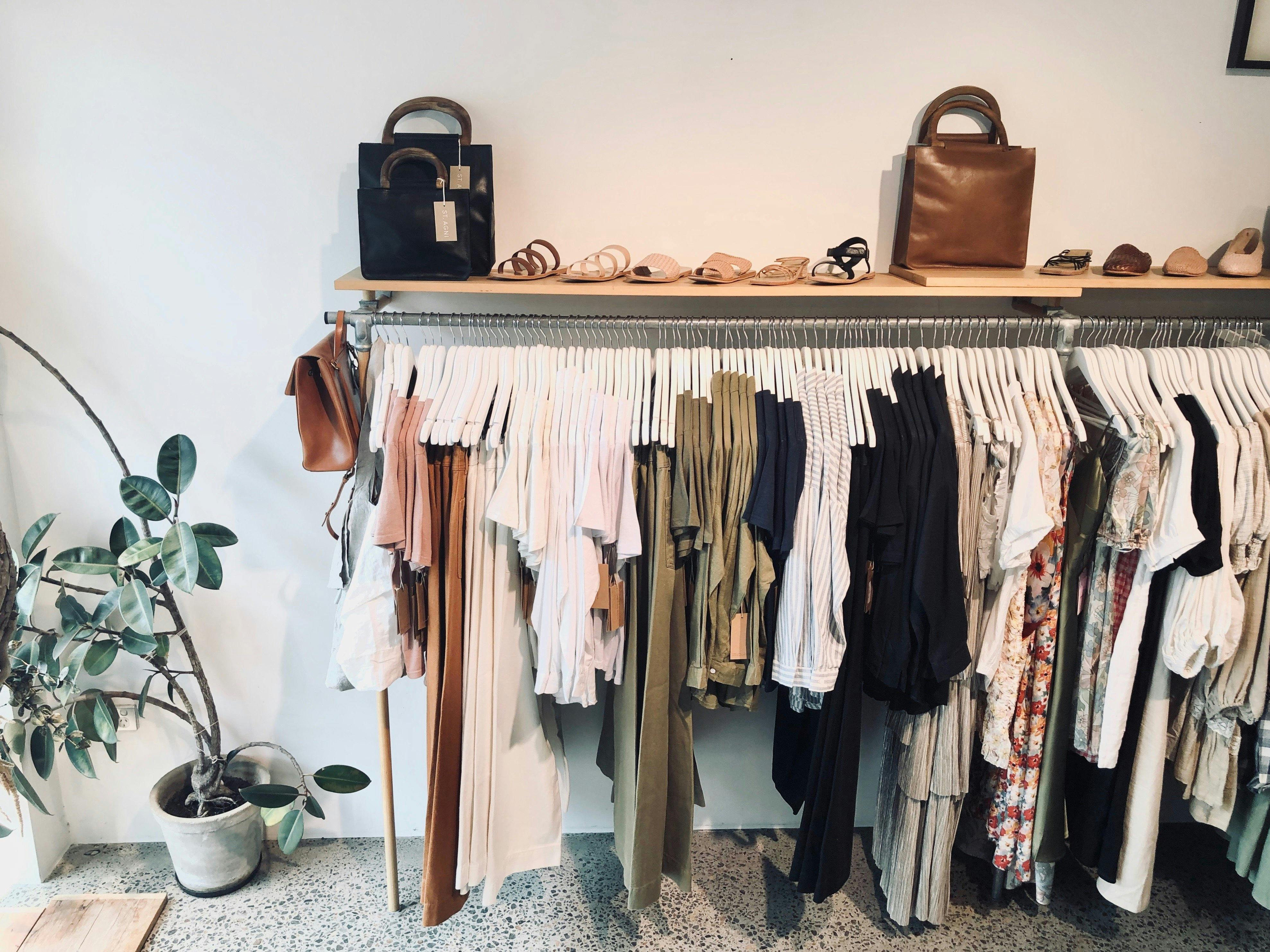 womens apparel display in-store at Abicus