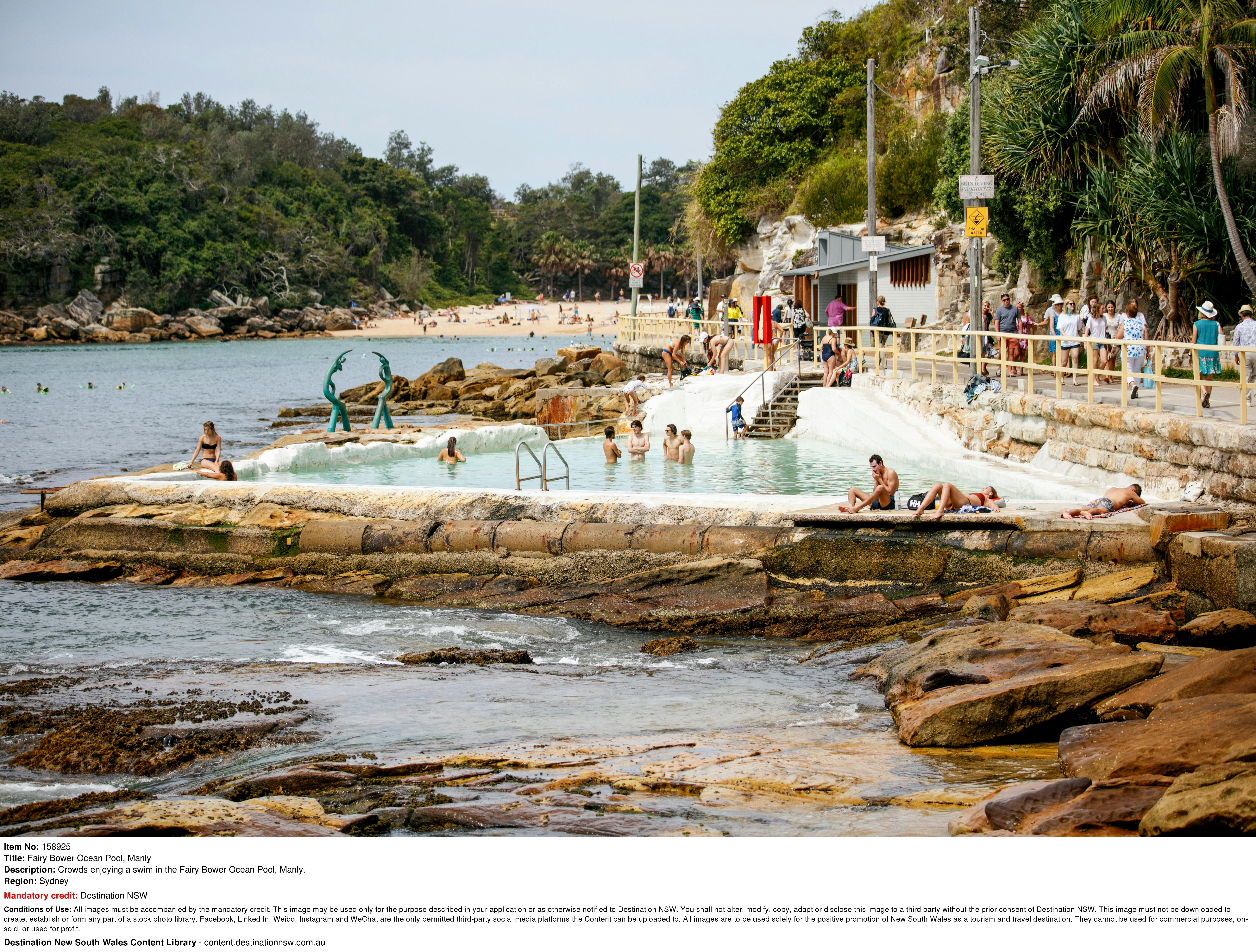 Busy day at Fairy Bower Pool