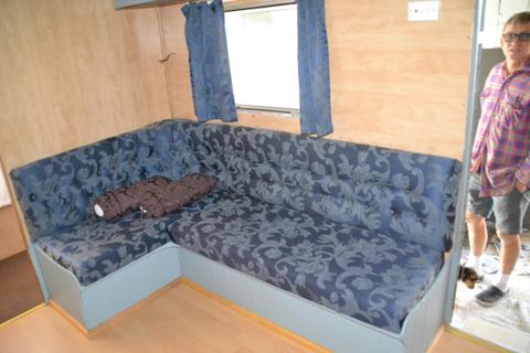 Lounge inside van