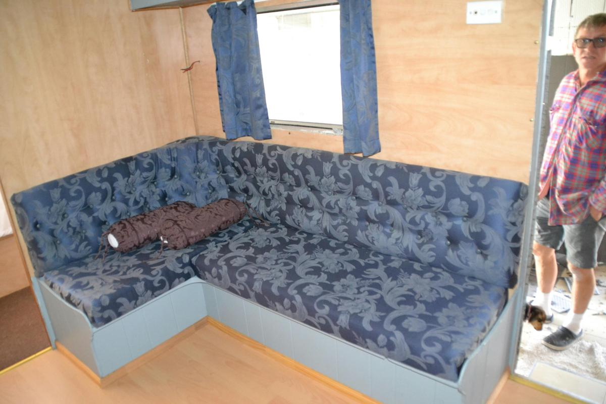 Lounge inside van