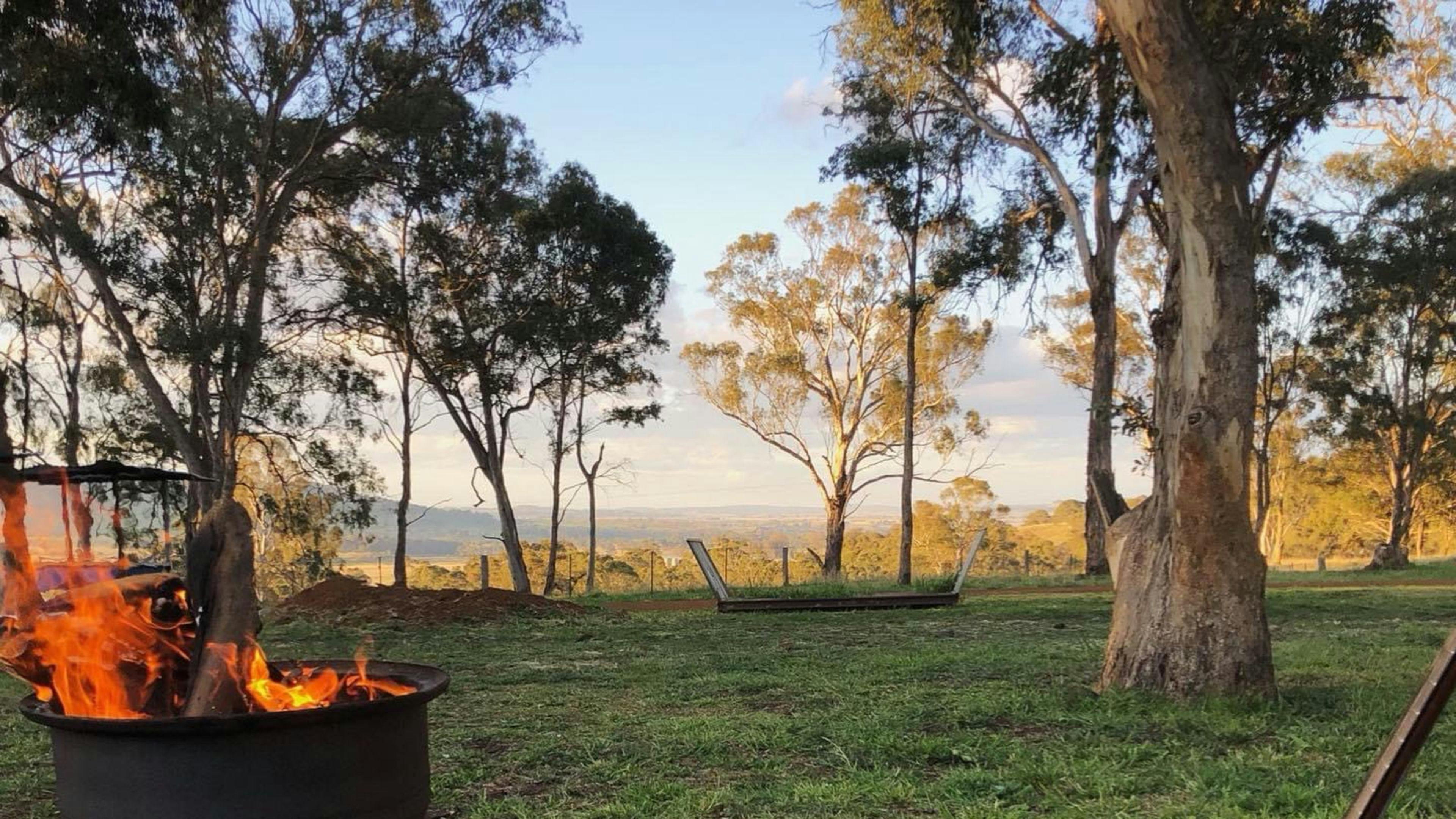 Campsite with a view. Fires welcome - local fire restrictions apply during High Fire Danger periods