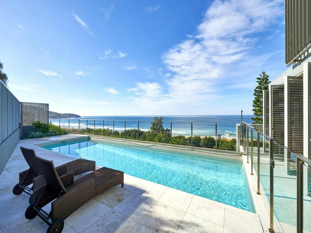 Inviting swimming pool with breathtaking ocean views