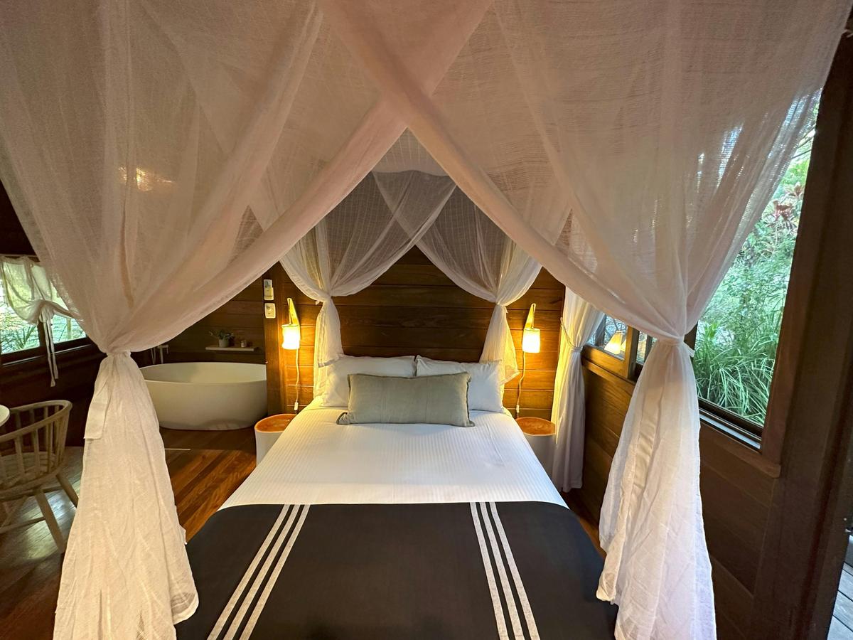 Romantic canopy bed