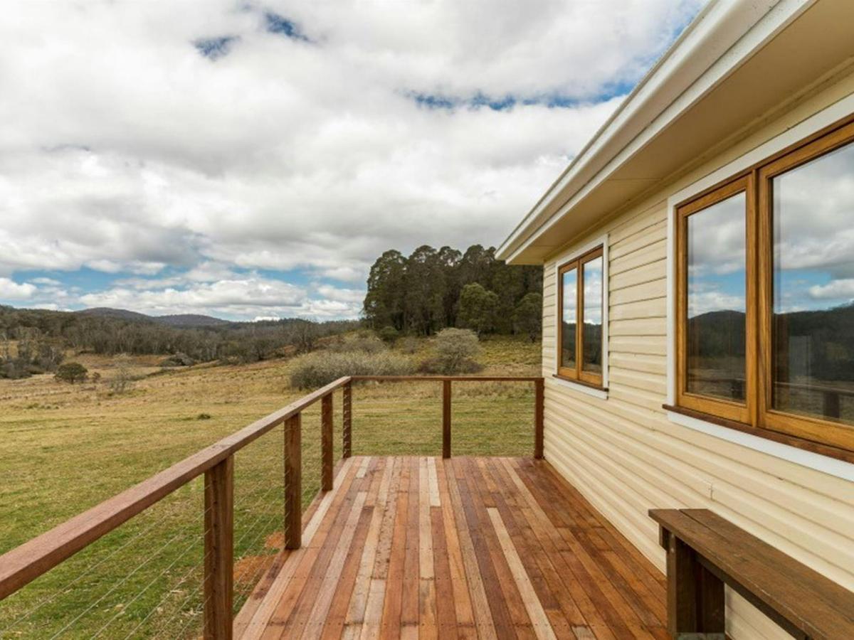 The verandah at Mooraback Cabin looking out towards Werrikimbe National Park. Photo: David Waugh
