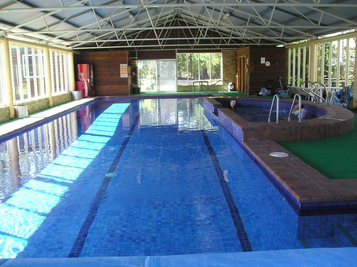 Madisons Mountain Retreat indoor pool and spa