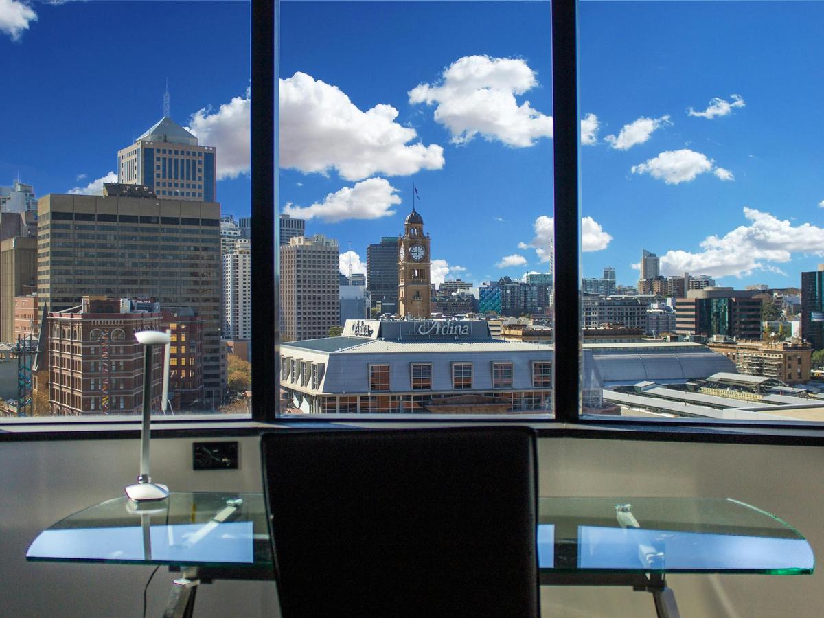 Desk view from Deluxe Room