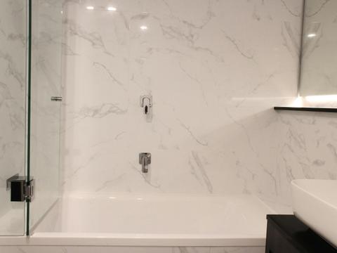 Family rooms include shower over bath